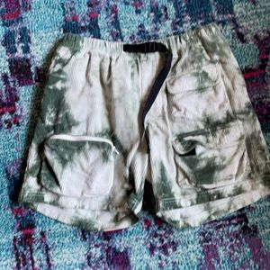 Tye-Dye corduroy shorts